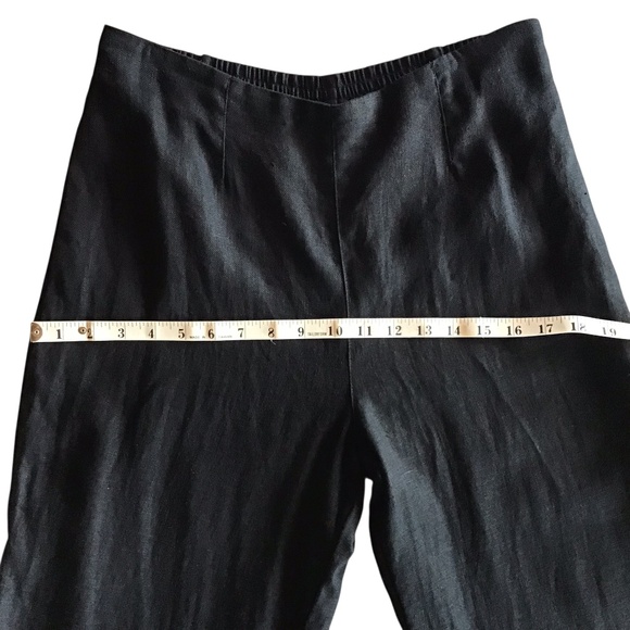 NWOT Kokomarina Black Linen Wide Leg Pants - Picture 11 of 14